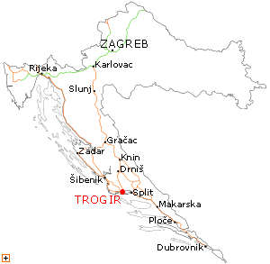 karta hrvatske trogir Trogir: Ceste koje vode do Trogira   Cestovne Karte/Mape   Kako  karta hrvatske trogir