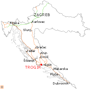 drniš karta Trogir: Ceste koje vode do Trogira   Cestovne Karte/Mape   Kako  drniš karta