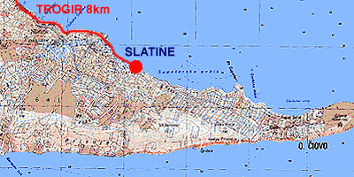 Slatine, Island Ciovo: Apartments and Rooms in Slatine